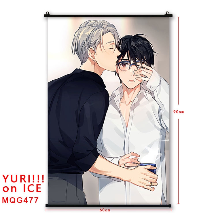 Yuri !!! on Ice Anime plastic pole cloth painting Wall Scroll 60X90CM  MQG477