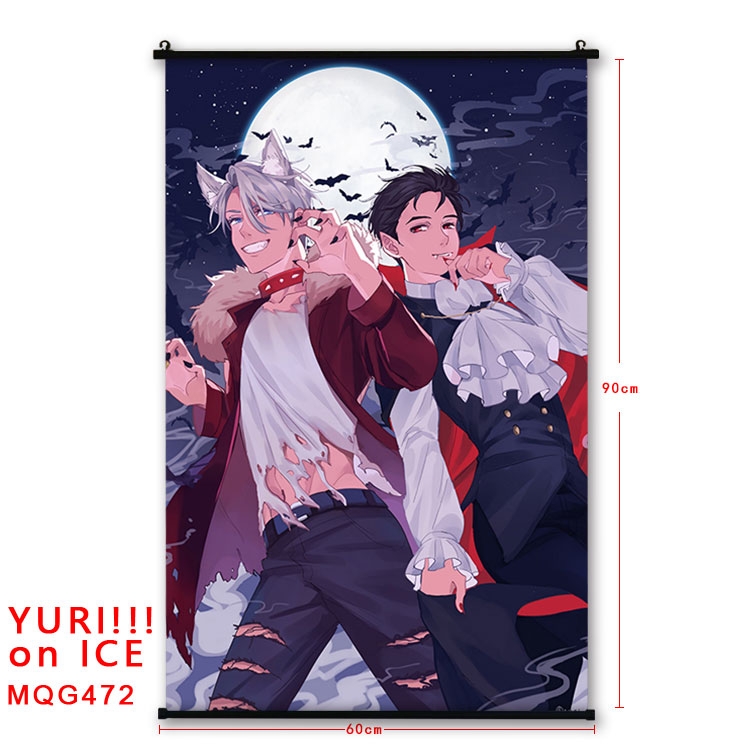 Yuri !!! on Ice Anime plastic pole cloth painting Wall Scroll 60X90CM  MQG472