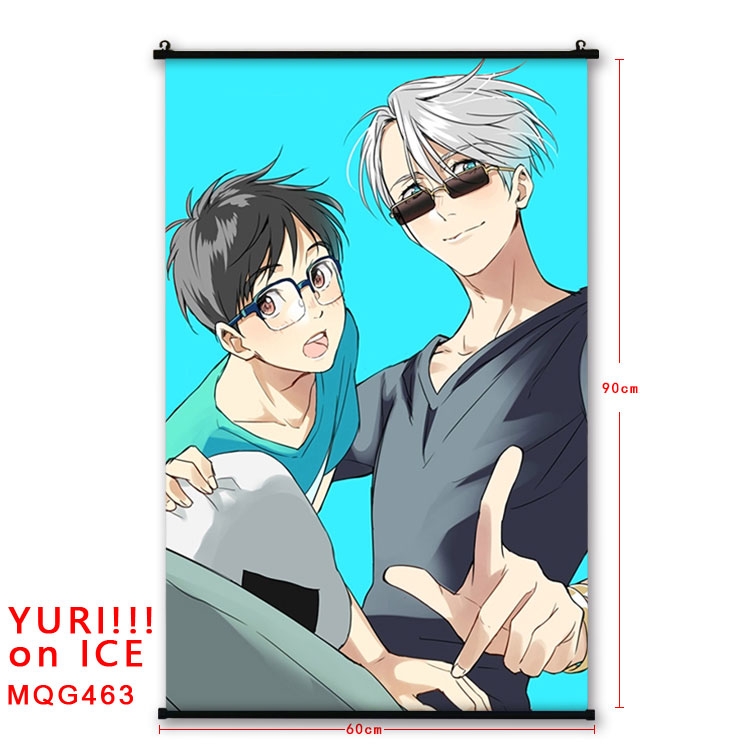 Yuri !!! on Ice Anime plastic pole cloth painting Wall Scroll 60X90CM  MQG463