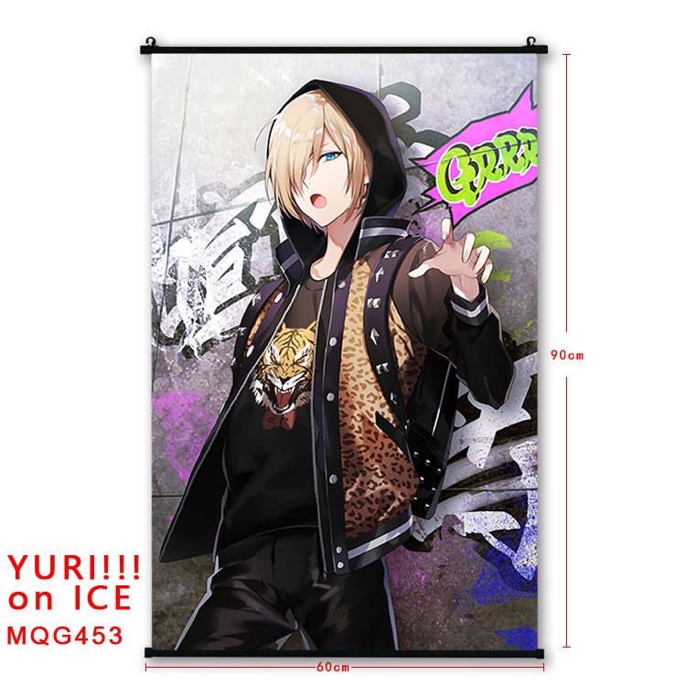 Yuri !!! on Ice Anime plastic pole cloth painting Wall Scroll 60X90CM  MQG453