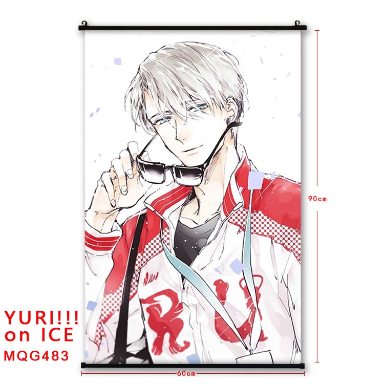 Yuri !!! on Ice Anime plastic pole cloth painting Wall Scroll 60X90CM  MQG483