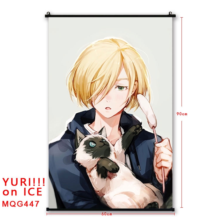 Yuri !!! on Ice Anime plastic pole cloth painting Wall Scroll 60X90CM  MQG447