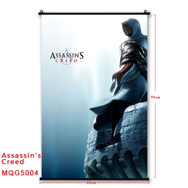 Assassin Creed Anime plastic pole cloth painting Wall Scroll 60X90CM  MQG5004