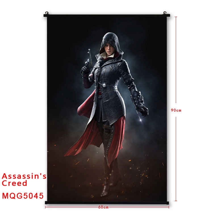Assassin Creed Anime plastic pole cloth painting Wall Scroll 60X90CM  MQG5045