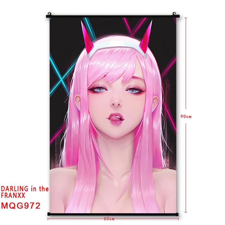 DARLING in the FRANX plastic pole cloth painting Wall Scroll 60X90CM  MQG972