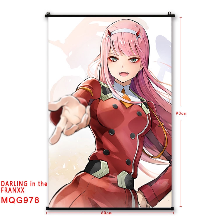 DARLING in the FRANX plastic pole cloth painting Wall Scroll 60X90CM  MQG978