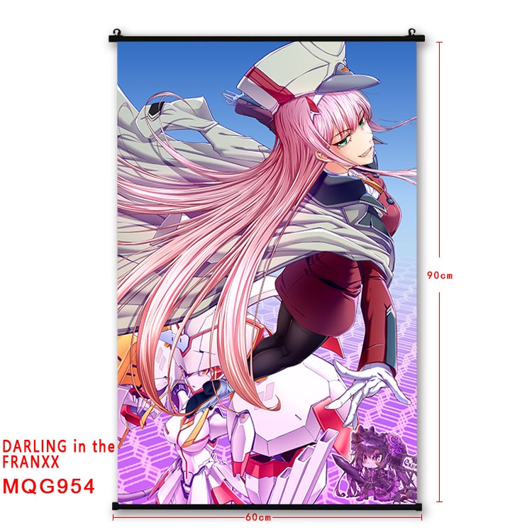 DARLING in the FRANX plastic pole cloth painting Wall Scroll 60X90CM  MQG954