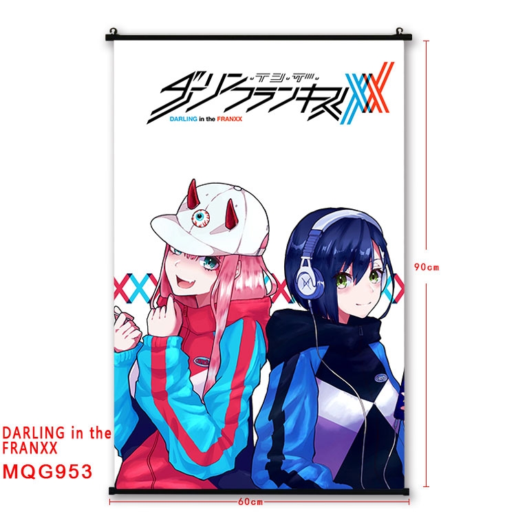 DARLING in the FRANX plastic pole cloth painting Wall Scroll 60X90CM  MQG953