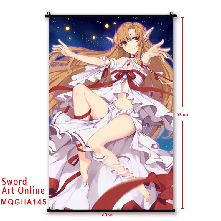 Sword Art Online Anime plastic pole cloth painting Wall Scroll 60X90CM MQGHA145
