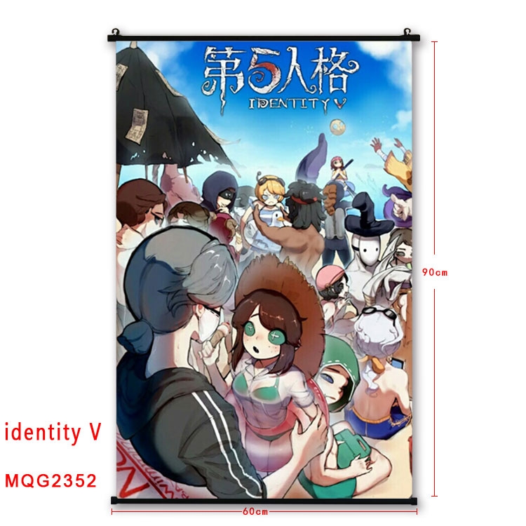 Identity V Anime plastic pole cloth painting Wall Scroll 60X90CM MQG2352