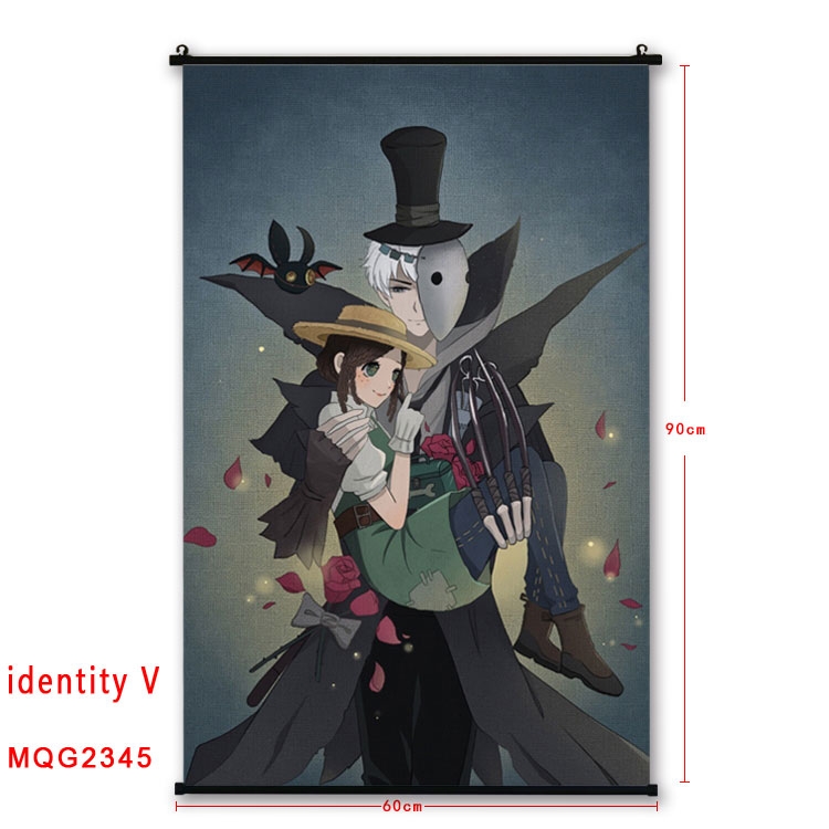 Identity V Anime plastic pole cloth painting Wall Scroll 60X90CM MQG2345