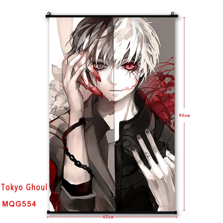 Tokyo Ghoul Anime plastic pole cloth painting Wall Scroll 60X90CM MQG554