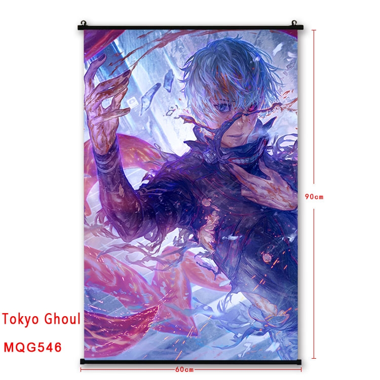 Tokyo Ghoul Anime plastic pole cloth painting Wall Scroll 60X90CM MQG546