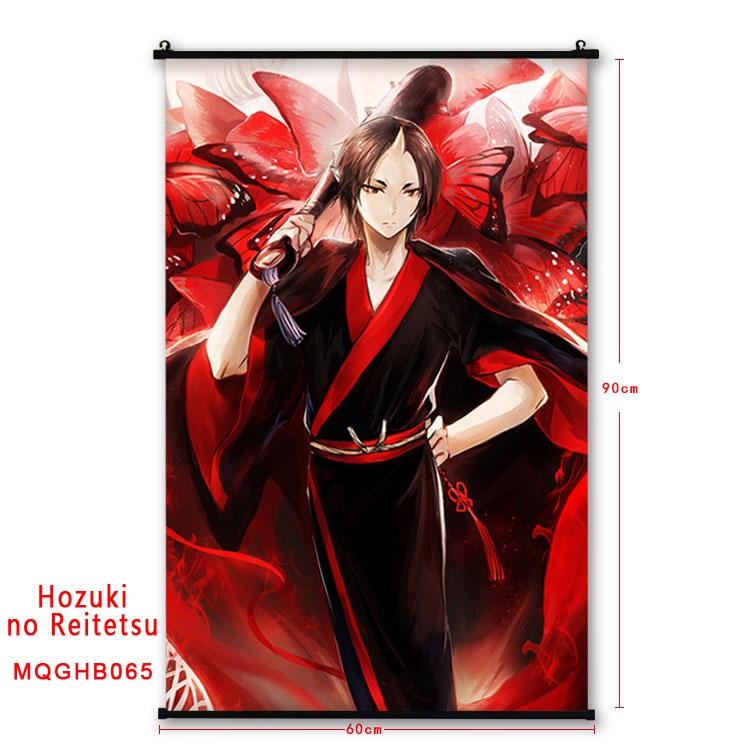 Hoozuki no Reitetsu Anime plastic pole cloth painting Wall Scroll 60X90CM  MQGHB065