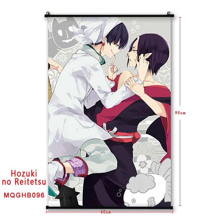 Hoozuki no Reitetsu Anime plastic pole cloth painting Wall Scroll 60X90CM  MQGHB096