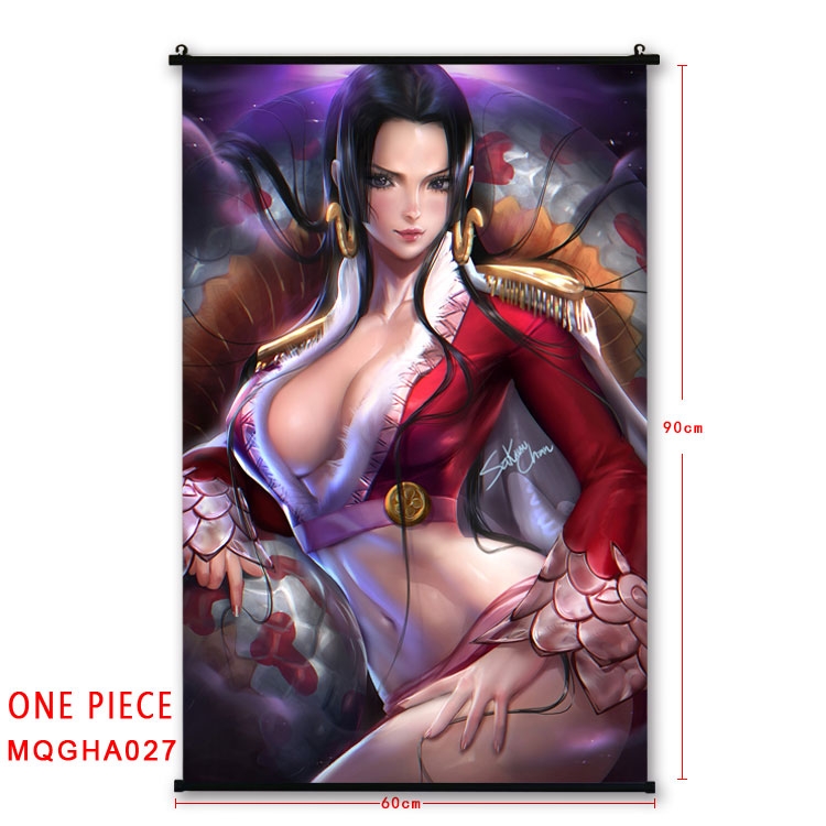 One Piece Anime plastic pole cloth painting Wall Scroll 60X90CM MQGHA027