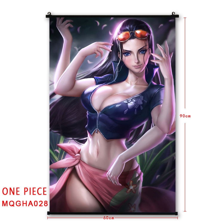 One Piece Anime plastic pole cloth painting Wall Scroll 60X90CM MQGHA028