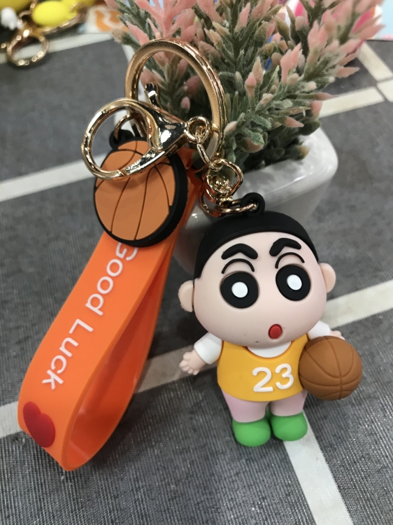 CrayonShin  Anime Silicone key chain pendant