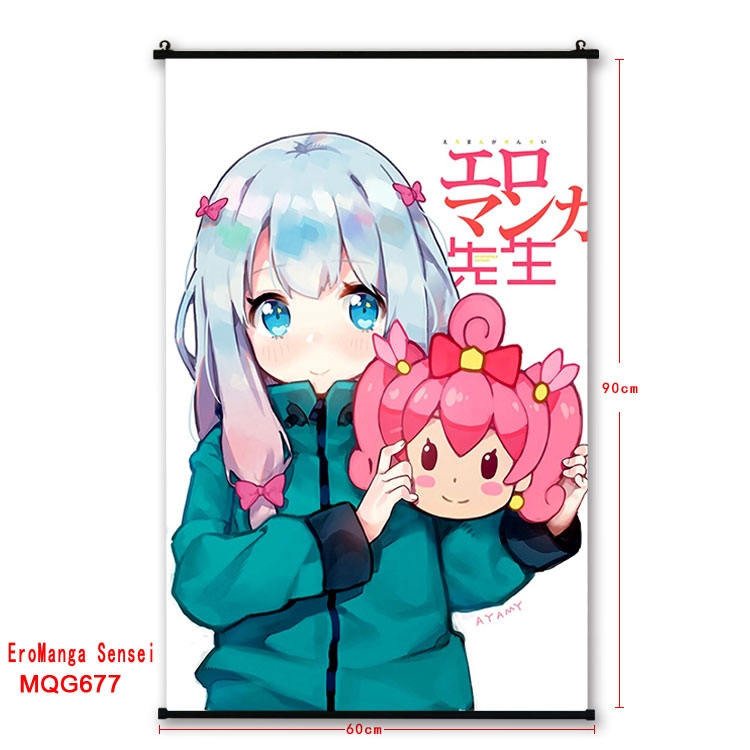 Ero Manga Sensei  plastic pole cloth painting Wall Scroll 60X90CM MQG677