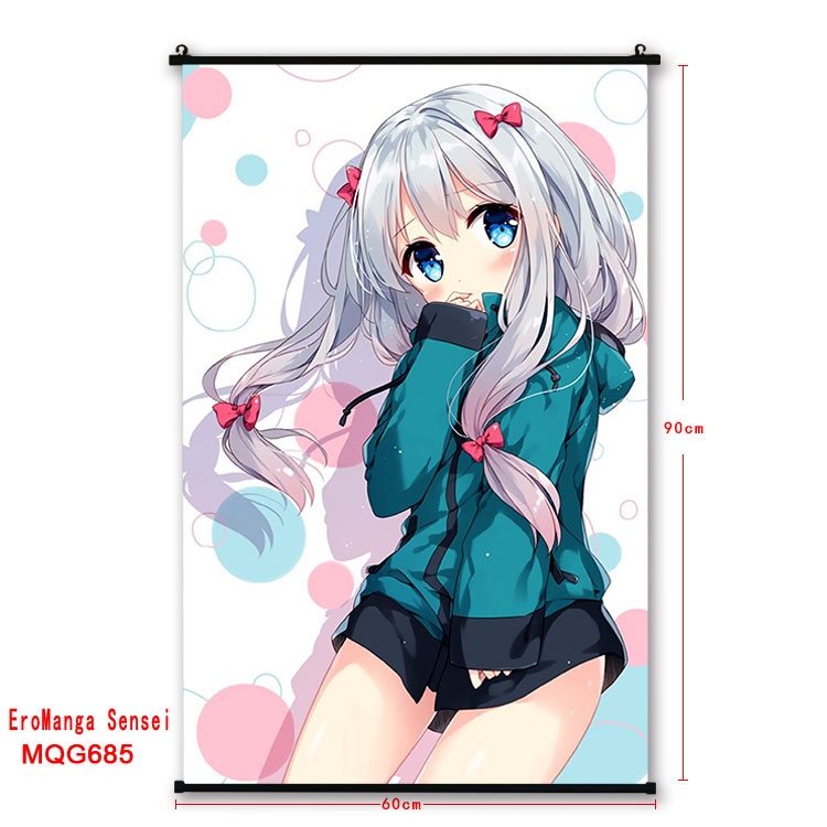 Ero Manga Sensei  plastic pole cloth painting Wall Scroll 60X90CM  MQG685