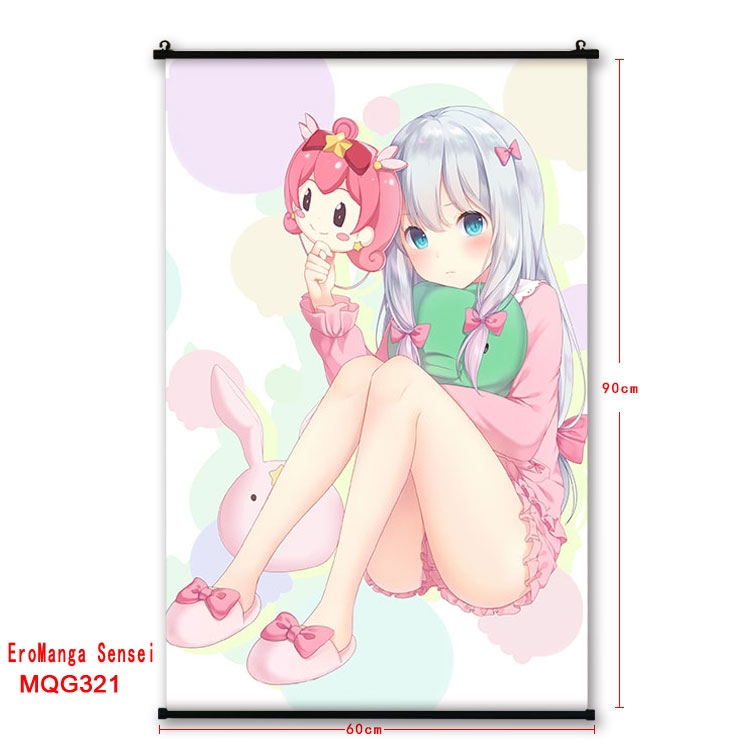 Ero Manga Sensei  plastic pole cloth painting Wall Scroll 60X90CM  MQG321