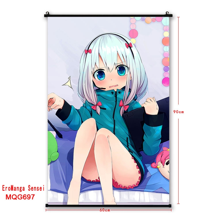 Ero Manga Sensei  plastic pole cloth painting Wall Scroll 60X90CM  MQG697