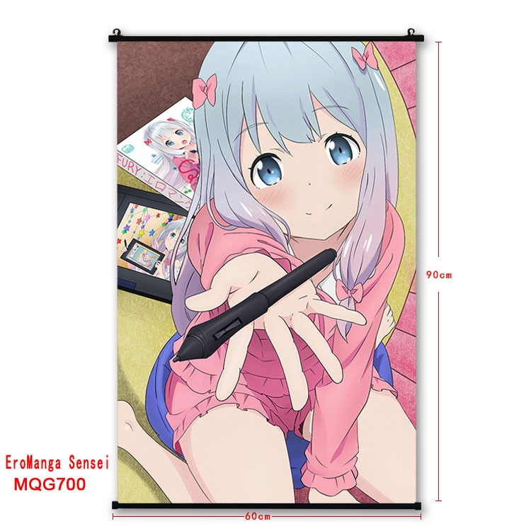 Ero Manga Sensei  plastic pole cloth painting Wall Scroll 60X90CM  MQG700