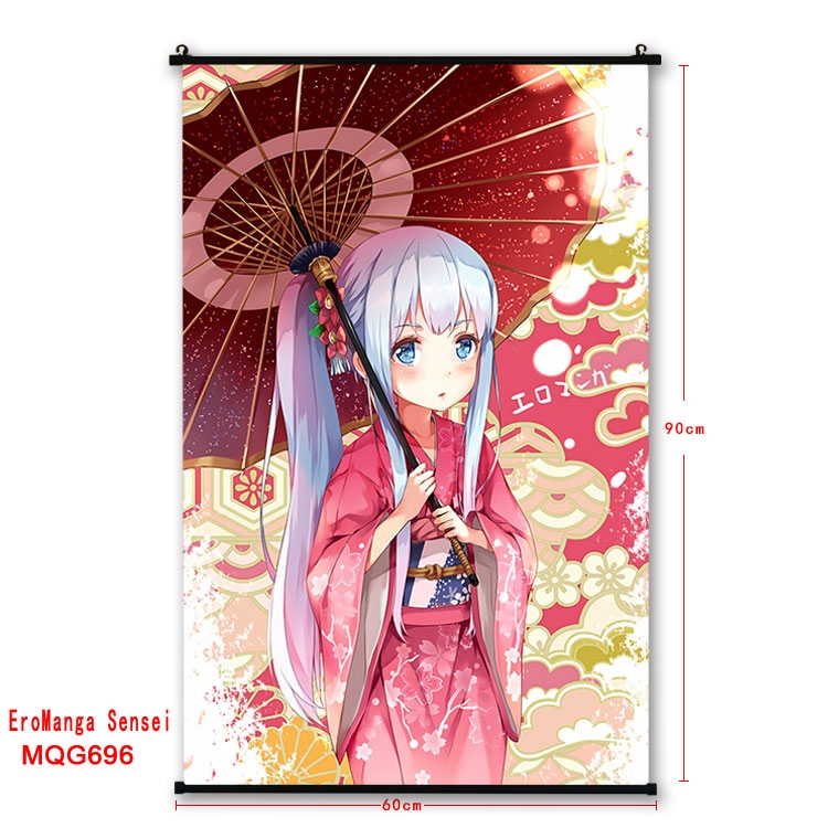 Ero Manga Sensei  plastic pole cloth painting Wall Scroll 60X90CM  MQG696