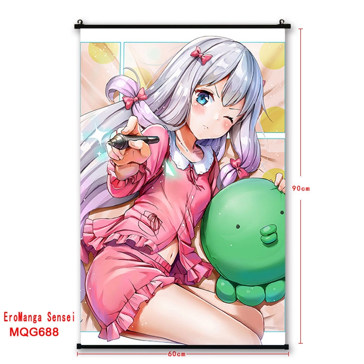 Ero Manga Sensei  plastic pole cloth painting Wall Scroll 60X90CM  MQG688