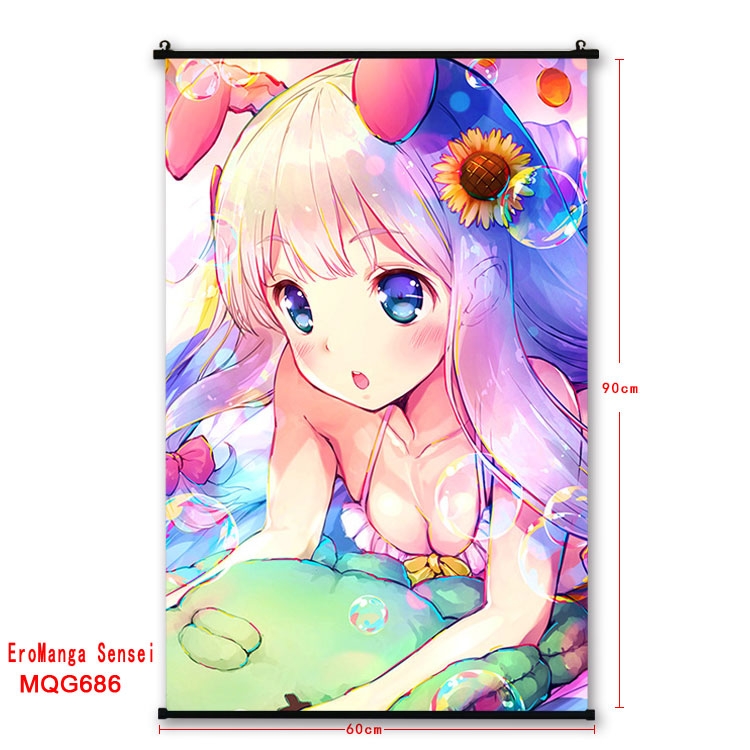 Ero Manga Sensei  plastic pole cloth painting Wall Scroll 60X90CM  MQG686