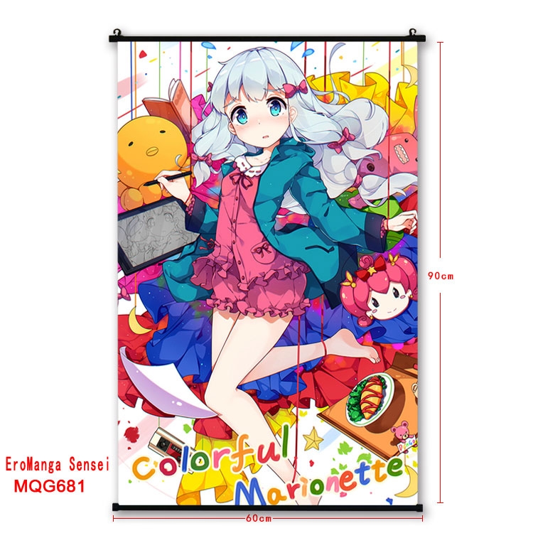 Ero Manga Sensei  plastic pole cloth painting Wall Scroll 60X90CM  MQG681