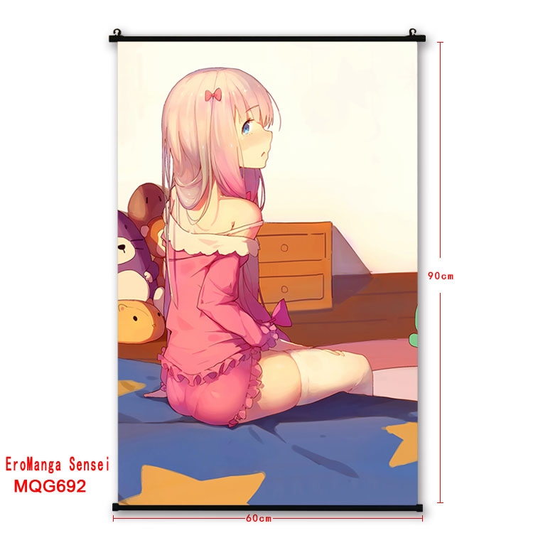 Ero Manga Sensei  plastic pole cloth painting Wall Scroll 60X90CM  MQG692