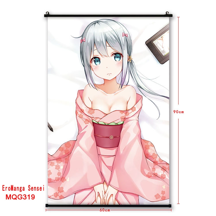 Ero Manga Sensei  plastic pole cloth painting Wall Scroll 60X90CM  MQG319