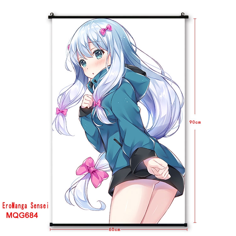 Ero Manga Sensei  plastic pole cloth painting Wall Scroll 60X90CM  MQG684