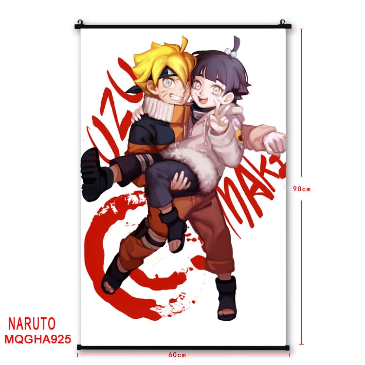 Naruto Anime plastic pole cloth painting Wall Scroll 60X90CM MQGHA925