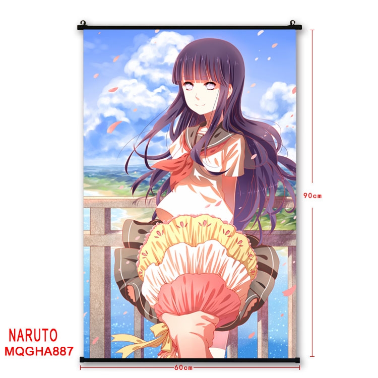 Naruto Anime plastic pole cloth painting Wall Scroll 60X90CM MQGHA887