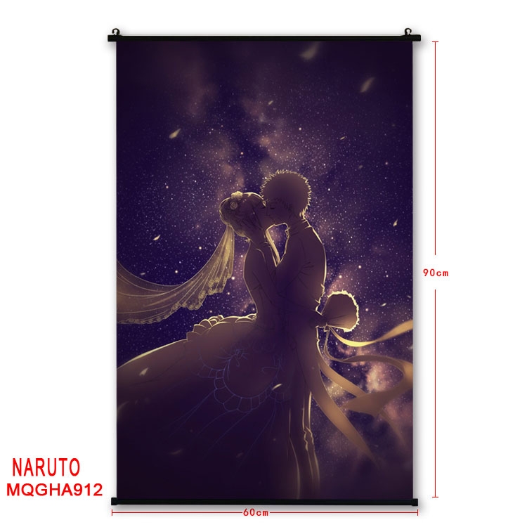 Naruto Anime plastic pole cloth painting Wall Scroll 60X90CM MQGHA912