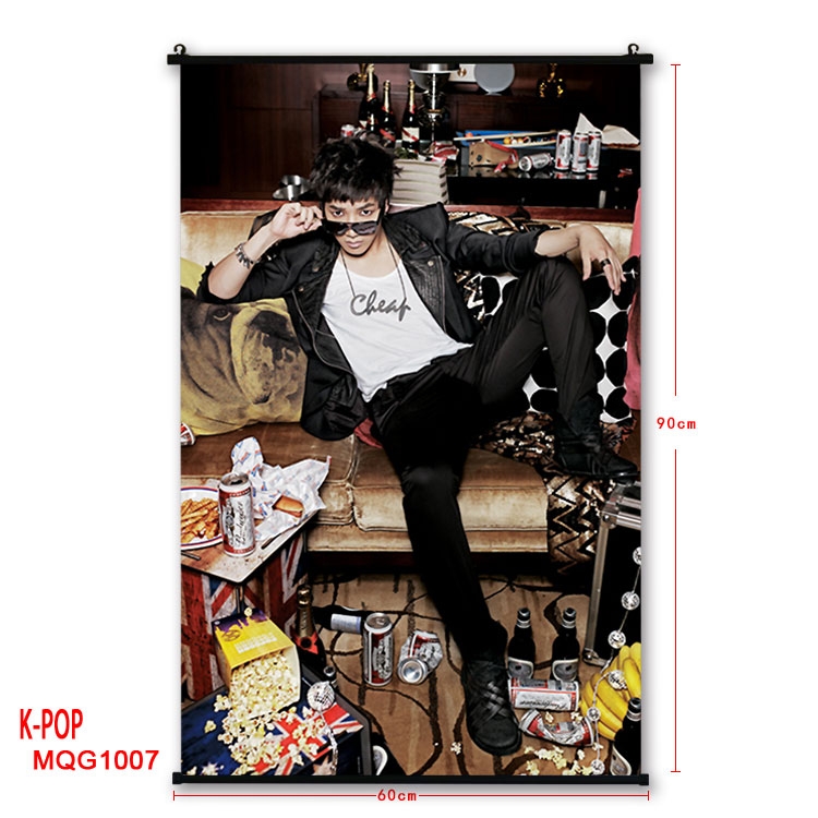 K-POP Anime plastic pole cloth painting Wall Scroll 60X90CM MQG1007