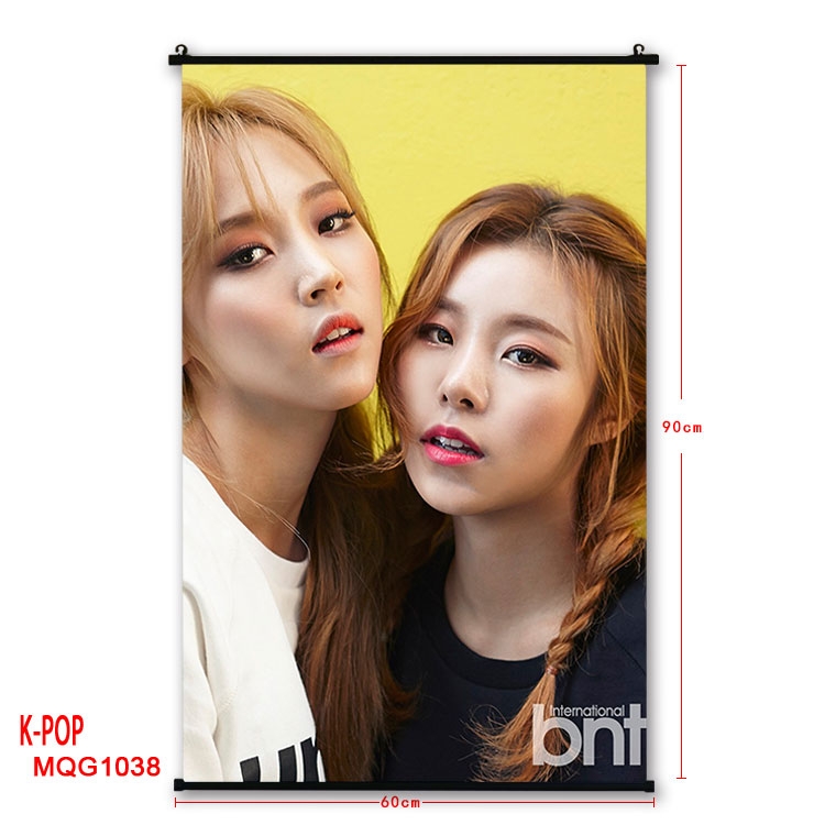 K-POP Anime plastic pole cloth painting Wall Scroll 60X90CM MQG1038