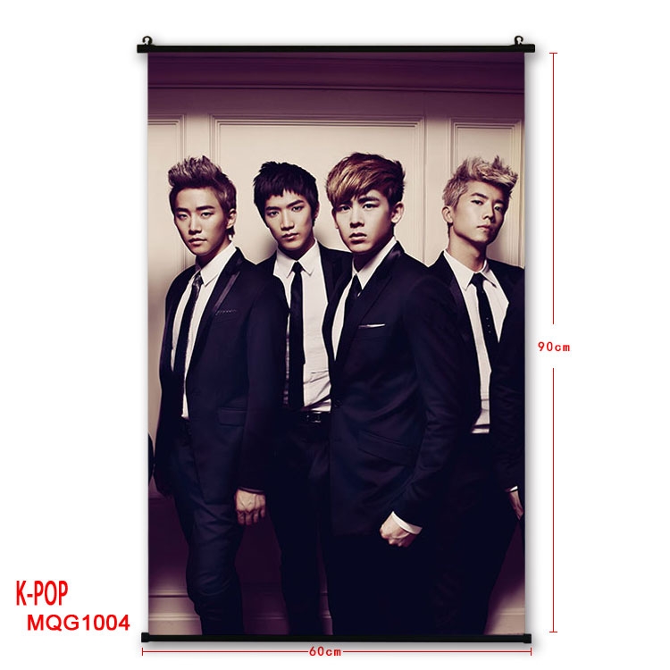 K-POP Anime plastic pole cloth painting Wall Scroll 60X90CM MQG1004