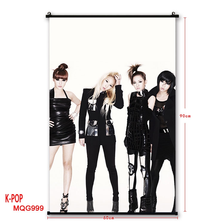 K-POP Anime plastic pole cloth painting Wall Scroll 60X90CM MQG999