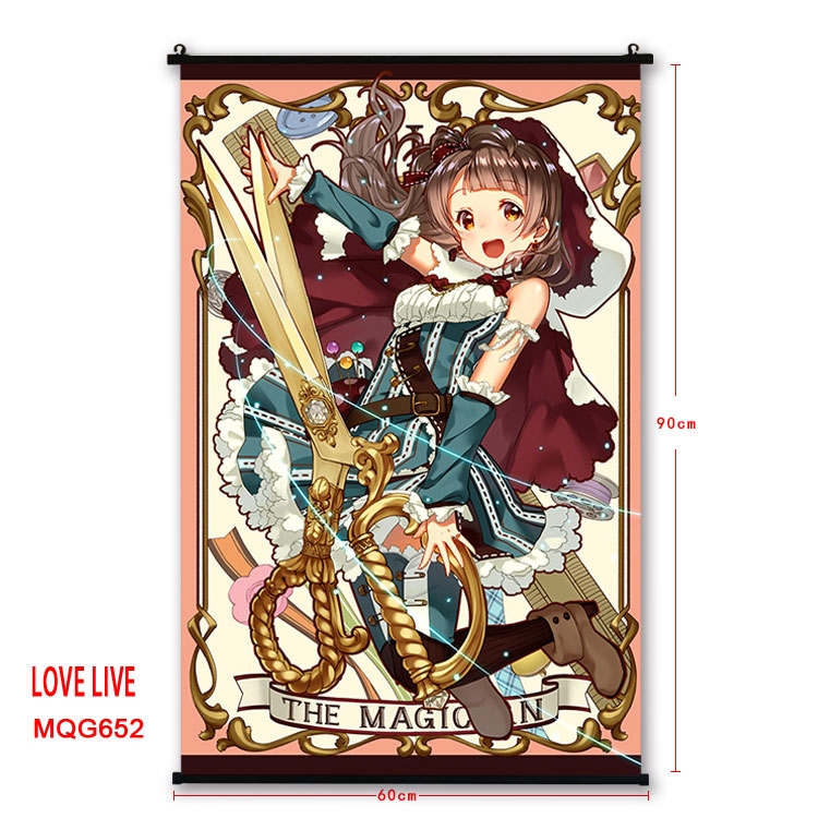 Love Live Anime plastic pole cloth painting Wall Scroll 60X90CM MQG652