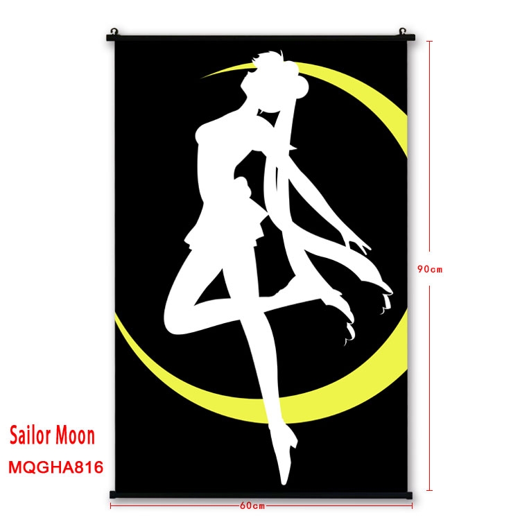 Sailormoon Anime plastic pole cloth painting Wall Scroll 60X90CM MQGHA816
