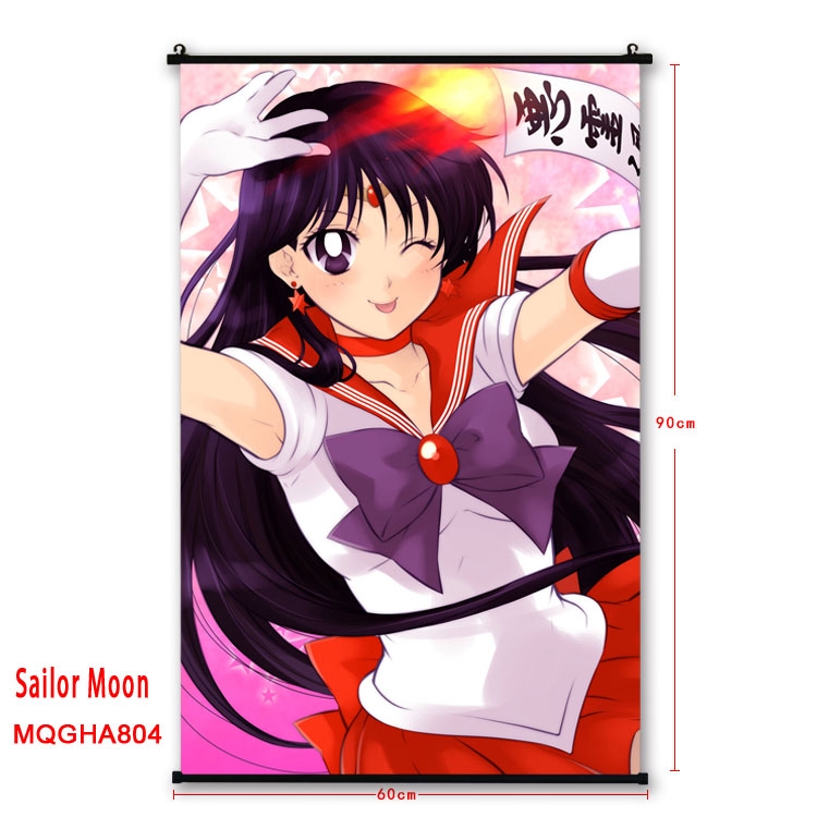 Sailormoon Anime plastic pole cloth painting Wall Scroll 60X90CM MQGHA804