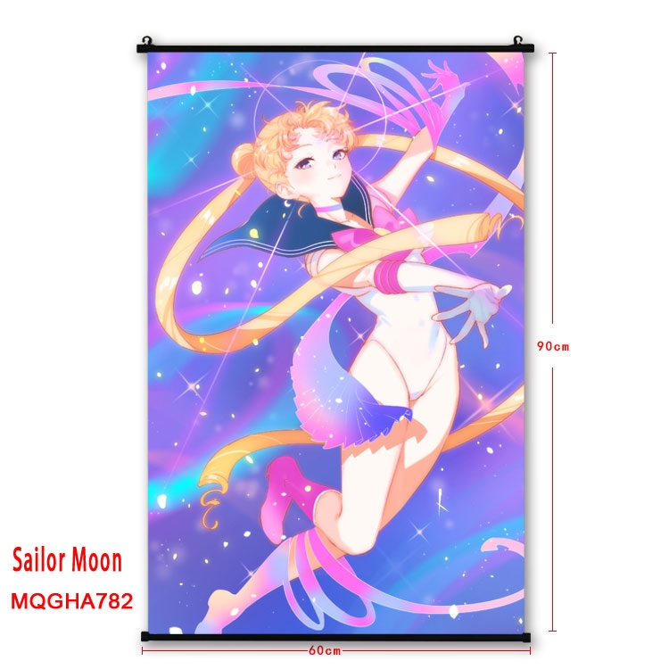 Sailormoon Anime plastic pole cloth painting Wall Scroll 60X90CM MQGHA782