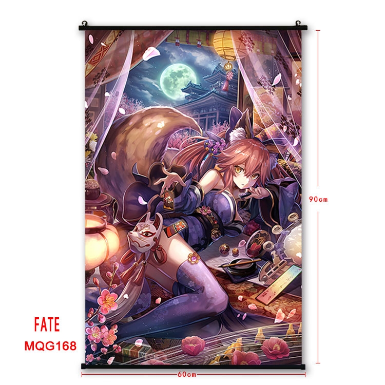 Fate stay night Anime plastic pole cloth painting Wall Scroll 60X90CM MQG168