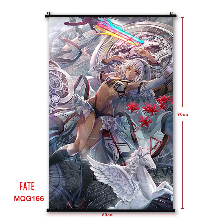 Fate stay night Anime plastic pole cloth painting Wall Scroll 60X90CM MQG166