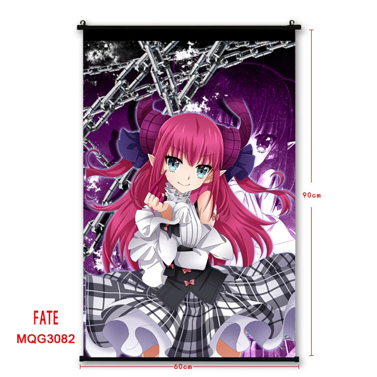 Fate stay night Anime plastic pole cloth painting Wall Scroll 60X90CM MQG3082