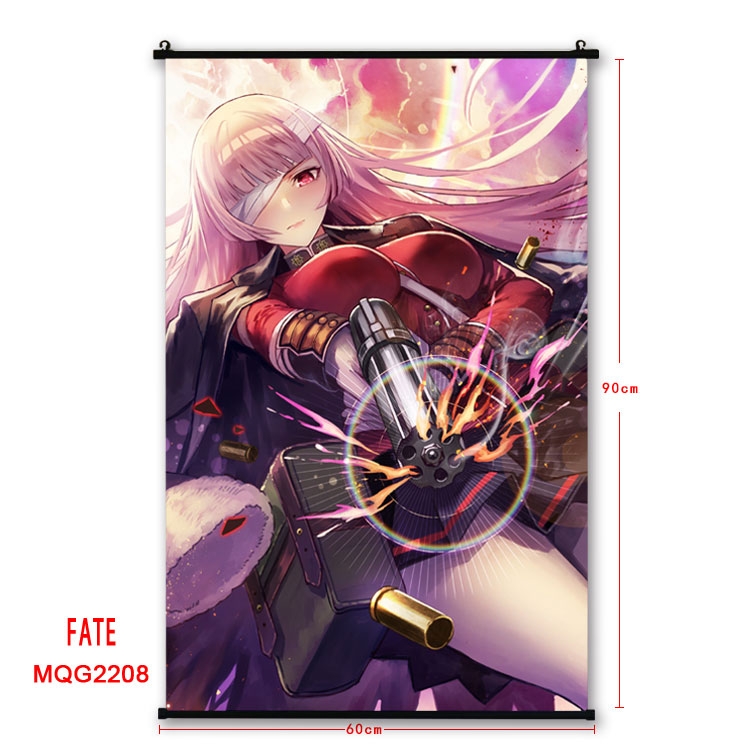 Fate stay night Anime plastic pole cloth painting Wall Scroll 60X90CM MQG2208