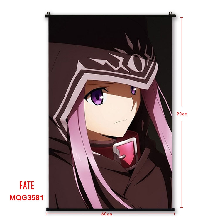 Fate stay night Anime plastic pole cloth painting Wall Scroll 60X90CM MQG3581